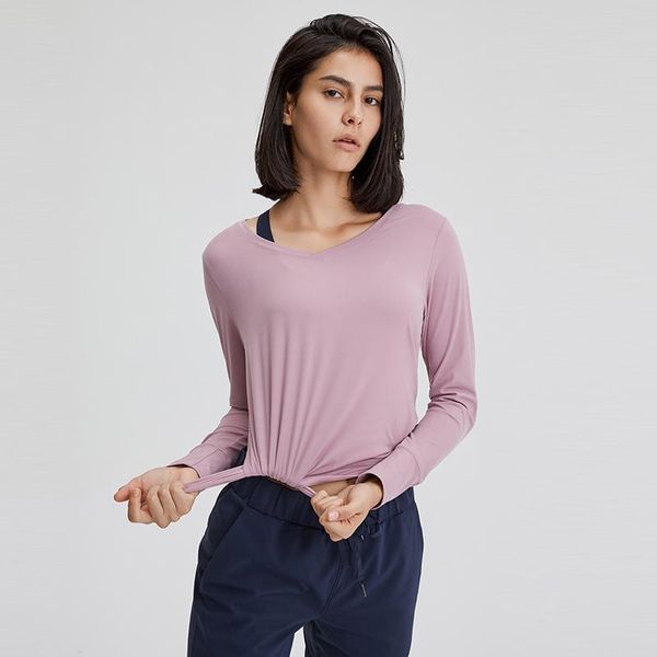 yoga outfit solid color t-shirt round neck casual stretch breathable thinner sports long-sleeved fitness clothes women
yoga outfit solid color t-shirt round neck casual stretch breathable thinner sports long-sleeved fitness clothes women