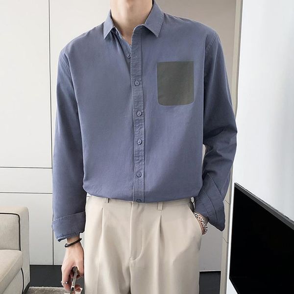men's casual shirts korean shirt men fashion patchwork pocket design long sleeved mens autumn spring chemise homme manche longue, White;black
men's casual shirts korean shirt men fashion patchwork pocket design long sleeved mens autumn spring chemise homme manche longue, White;black