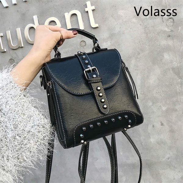 woman bags fashion girl portable both shoulders backpack leather mini backpack bags for women female rivet small ladies bag 210303
woman bags fashion girl portable both shoulders backpack leather mini backpack bags for women female rivet small ladies bag 210303