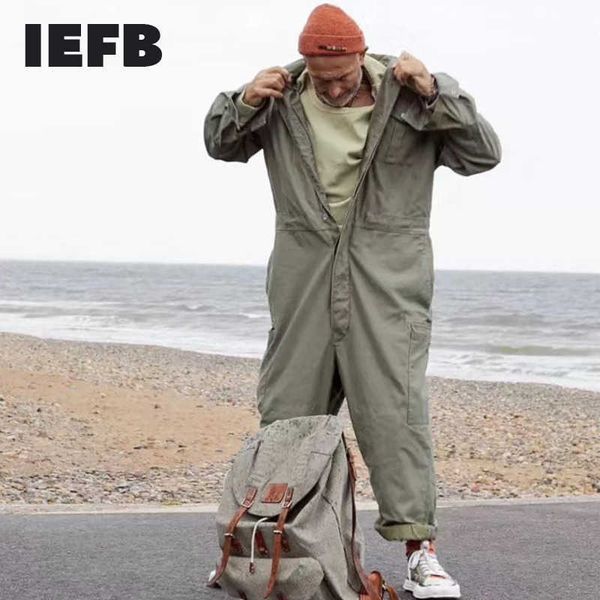 iefb men's wear multi-pockets workwear jumpsuit black green single breasted loose long sleeve turn down collar trousers 9y4105 210616
iefb men's wear multi-pockets workwear jumpsuit black green single breasted loose long sleeve turn down collar trousers 9y4105 210616