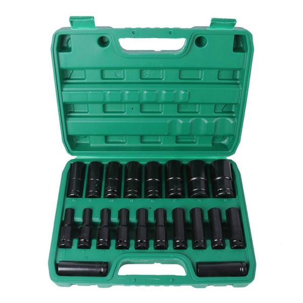 professional hand tool sets 20pcs 1/2 inch electric wrench accessory set steel sleeve household multifunctional practical with storage box
professional hand tool sets 20pcs 1/2 inch electric wrench accessory set steel sleeve household multifunctional practical with storage box