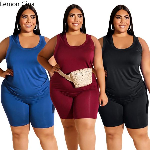 women's tracksuits lemon gina summer 2021 large size casual solid color turtleneck vest shorts suit women, Gray
women's tracksuits lemon gina summer 2021 large size casual solid color turtleneck vest shorts suit women, Gray