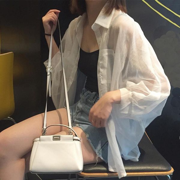 women's blouses & shirts mazefeng 2021 summer women casual solid color female turn-down collar loose sunscreen batwing sleeve, White
women's blouses & shirts mazefeng 2021 summer women casual solid color female turn-down collar loose sunscreen batwing sleeve, White
