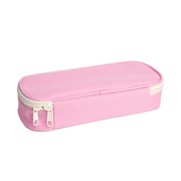 Large Capacity Multifunction Solid Color Pen Case Pencil Bags Oxford Cloth Foldable Stationery Storage Bag Organizer Box Pouch Customizable Logo JY0636