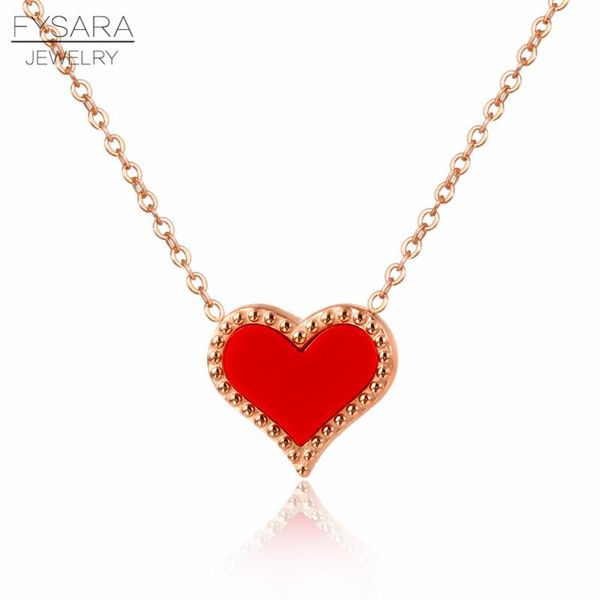 pendant necklaces fysara love heart necklace for women short chain stainless steel gold sliver color collier collar bijou, Silver
pendant necklaces fysara love heart necklace for women short chain stainless steel gold sliver color collier collar bijou, Silver