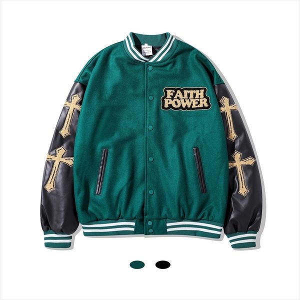 mankun-jk989 american street winter jacket men's cro cross baseball jacket loose couple, Black;brown
mankun-jk989 american street winter jacket men's cro cross baseball jacket loose couple, Black;brown