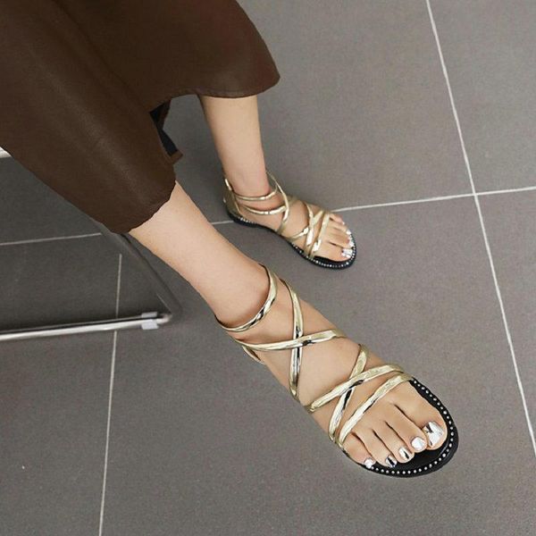 zawsthia 2021 summer woman shoes open toe ankle cross-strap zipper back lady flats sandals gold silver bandage gladiators, Black
zawsthia 2021 summer woman shoes open toe ankle cross-strap zipper back lady flats sandals gold silver bandage gladiators, Black