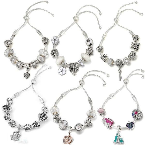 charm bracelets adjustable bracelet creative diy handmade crystal fine female silver plated multi-style gifts, Golden;silver
charm bracelets adjustable bracelet creative diy handmade crystal fine female silver plated multi-style gifts, Golden;silver