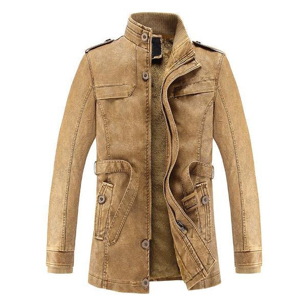 men's fur & faux brand origin men leather suede fashion thick long winter pu jacket motorcycle outerwear masculino male business, Black
men's fur & faux brand origin men leather suede fashion thick long winter pu jacket motorcycle outerwear masculino male business, Black