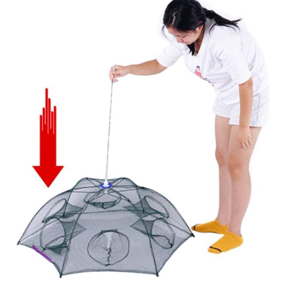 fishing accessories strengthened 4-10 holes automatic net shrimp cage nylon umbrella fish trap cast with bottom hole network
fishing accessories strengthened 4-10 holes automatic net shrimp cage nylon umbrella fish trap cast with bottom hole network