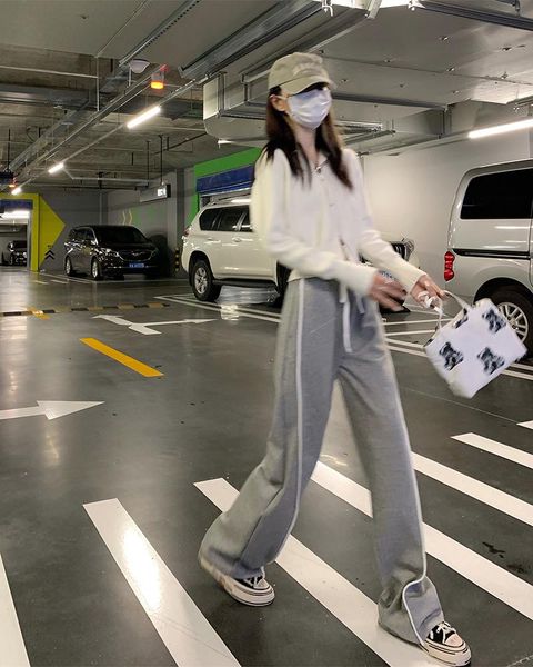 women's pants & capris 3957 autumn korean version of 2021 high-waist slimming lace-up color striped sports casual, Black;white
women's pants & capris 3957 autumn korean version of 2021 high-waist slimming lace-up color striped sports casual, Black;white