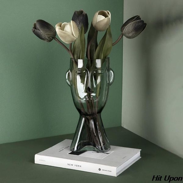creative living room modern face glass vase dining table decor flower arrangement bust portrait vase home decoration accessories
creative living room modern face glass vase dining table decor flower arrangement bust portrait vase home decoration accessories