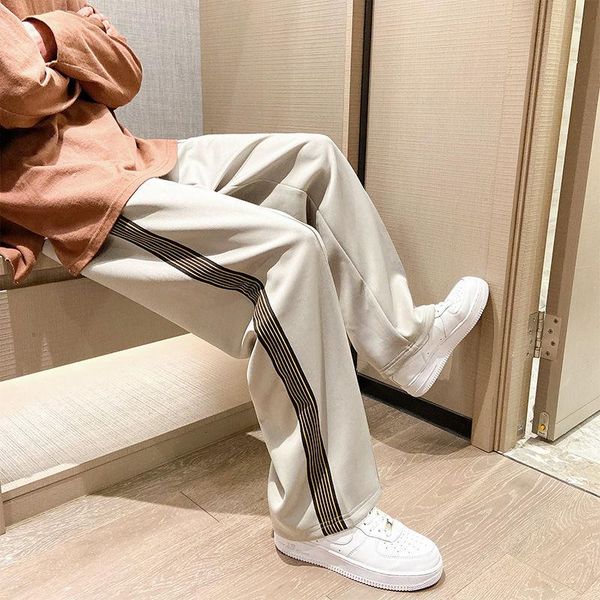 men's pants 2021 spring and autumn youth loose large size side gold striped sweatpants fashion casual wild straight, Black
men's pants 2021 spring and autumn youth loose large size side gold striped sweatpants fashion casual wild straight, Black
