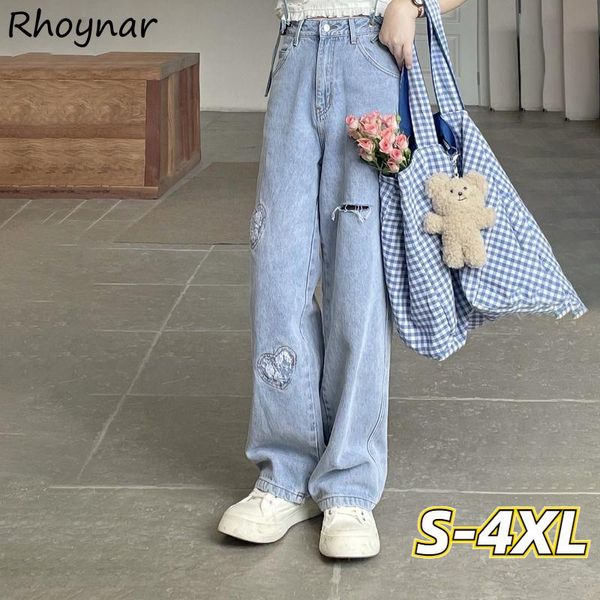 women's jeans plus size women denim overalls vintage sweet girls casual summer wide leg patchwork lace heart fashion hole korean colleg, Blue
women's jeans plus size women denim overalls vintage sweet girls casual summer wide leg patchwork lace heart fashion hole korean colleg, Blue