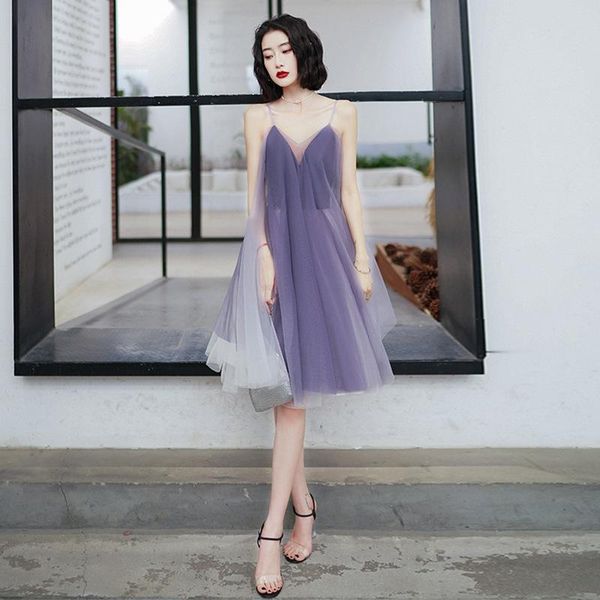 party dresses purple elegant sling evening dress female fairy fantasy forest floating yarn banquet host short luxury prom a253, White;black
party dresses purple elegant sling evening dress female fairy fantasy forest floating yarn banquet host short luxury prom a253, White;black