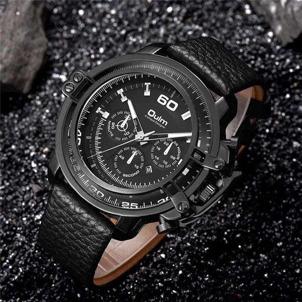 wristwatches oulm fashion sports watches men big leather strap date quartz military army relogio masculino, Slivery;brown
wristwatches oulm fashion sports watches men big leather strap date quartz military army relogio masculino, Slivery;brown