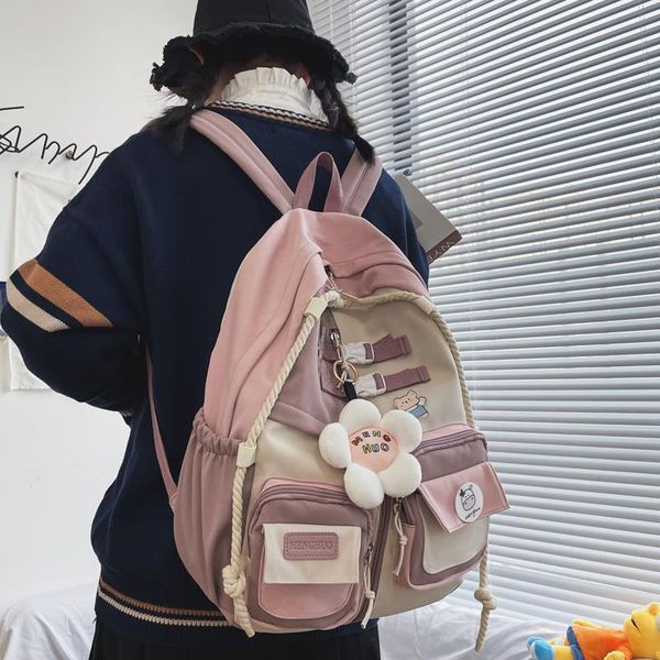 fashion woman backpack new female waterproof book school bag for teenage girls student patchwork color women's travel rucksack
fashion woman backpack new female waterproof book school bag for teenage girls student patchwork color women's travel rucksack
