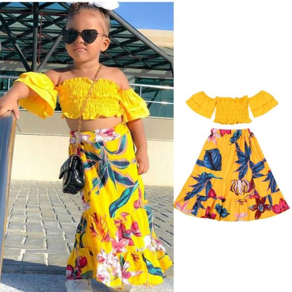 clothing sets 2021 1-6y holiday summer toddler girls clothes off shoulder butterfly sleeve t-shirts floral ruffle skirts outfits, White
clothing sets 2021 1-6y holiday summer toddler girls clothes off shoulder butterfly sleeve t-shirts floral ruffle skirts outfits, White