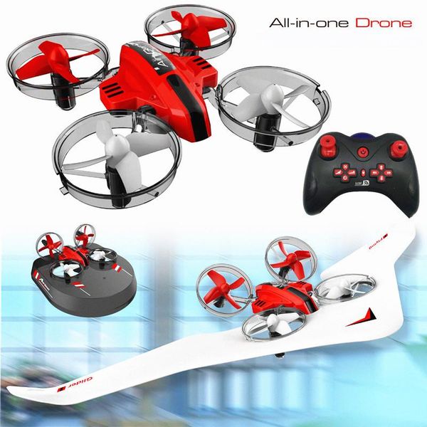 drones 2.4g 3-in-1 rc quadcopter drone mini helicopter water-ground-air mode aircraft children dron toy gift headless
drones 2.4g 3-in-1 rc quadcopter drone mini helicopter water-ground-air mode aircraft children dron toy gift headless