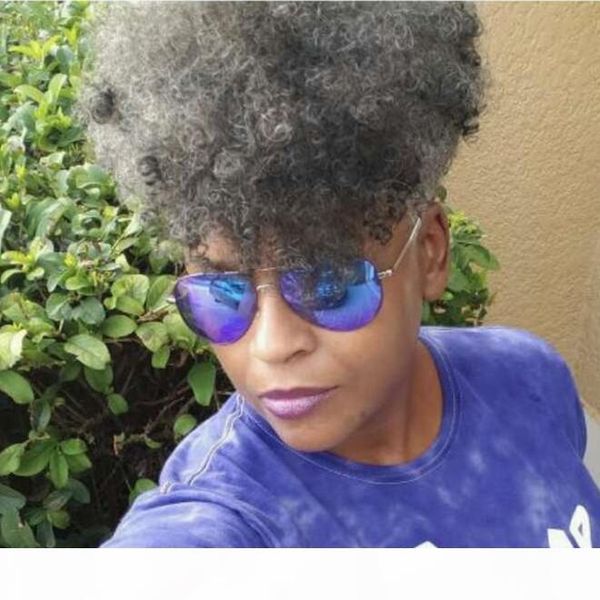 100% real hair gray puff afro ponytail weave hair extension clip in remy afro kinky curly drawstring pony tails grey hair piece, Black
100% real hair gray puff afro ponytail weave hair extension clip in remy afro kinky curly drawstring pony tails grey hair piece, Black