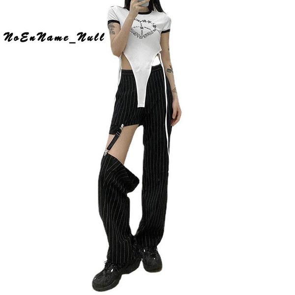 women's pants & capris fashion egirl 2021 summer european american black stripe personalized hollow stitching high waist straight, Black;white
women's pants & capris fashion egirl 2021 summer european american black stripe personalized hollow stitching high waist straight, Black;white