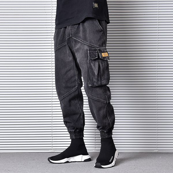 2021 new fashion streetwear loose fit multi pockets denim cargo pants homme japanese vintage designer hip hop jeans men joggers 60ky, Blue
2021 new fashion streetwear loose fit multi pockets denim cargo pants homme japanese vintage designer hip hop jeans men joggers 60ky, Blue