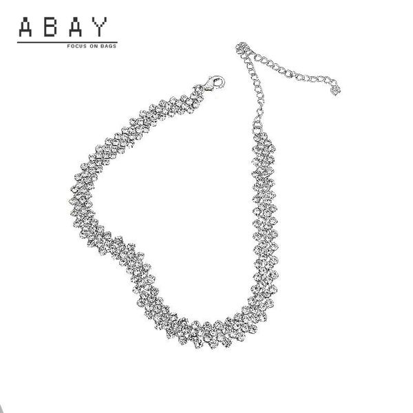 chains fashion rhinestone collar necklace women's temperament simple versatile zircon design trend clavicle chain wholesale, Silver
chains fashion rhinestone collar necklace women's temperament simple versatile zircon design trend clavicle chain wholesale, Silver