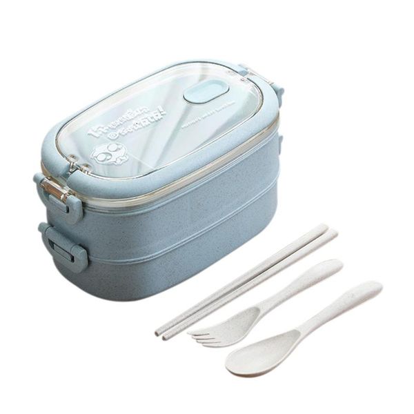 double layer wheat straw lunch box portable division sealing bento box dinnerware storage container with tableware
double layer wheat straw lunch box portable division sealing bento box dinnerware storage container with tableware