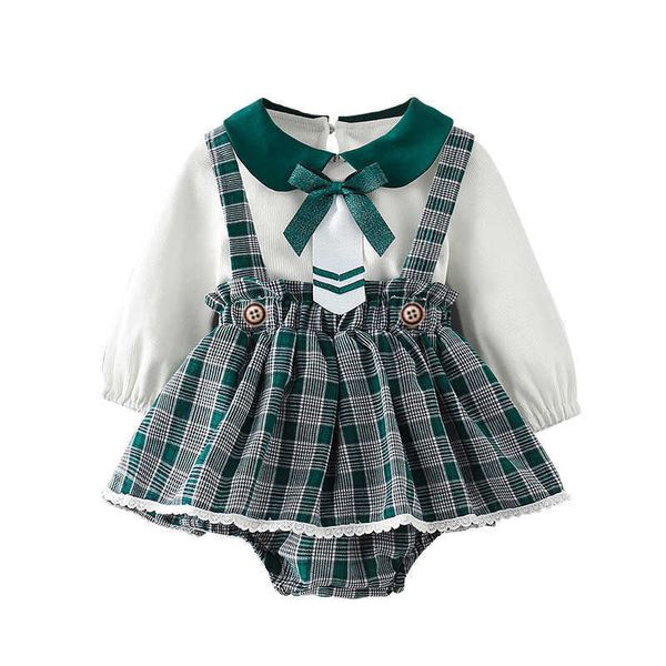 2pcs baby girls korean princess dress infant green plaid vestidos toddler boutique clothes born with pullover 210615, White
2pcs baby girls korean princess dress infant green plaid vestidos toddler boutique clothes born with pullover 210615, White