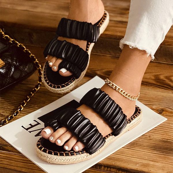 flip flops woman non-slip slides 2021 summer women's slippers clip toe ladies slides flat comfort female shoes pleated fashion, Black
flip flops woman non-slip slides 2021 summer women's slippers clip toe ladies slides flat comfort female shoes pleated fashion, Black