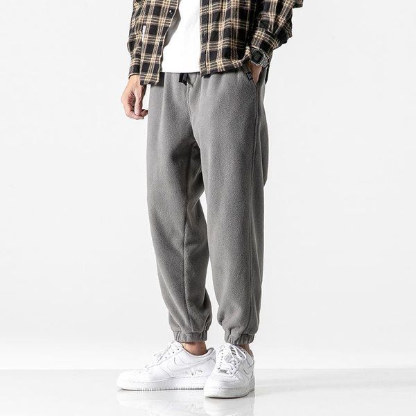 men's pants solid male harem cargo 2021 autumn winter style plus velvet thickening casual loose sports trousers beam, Black
men's pants solid male harem cargo 2021 autumn winter style plus velvet thickening casual loose sports trousers beam, Black