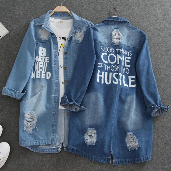 women's trench coats plus size 9xl 2021 denim jackets women hole long sleeve vintage jean jacket loose spring autumn coat, Tan;black
women's trench coats plus size 9xl 2021 denim jackets women hole long sleeve vintage jean jacket loose spring autumn coat, Tan;black