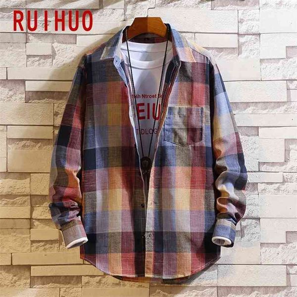 ruihuo spring casual plaid shirt men slim fit cotton social male long sleeve shirts turn-down collar brand -5xl 210809, White;black
ruihuo spring casual plaid shirt men slim fit cotton social male long sleeve shirts turn-down collar brand -5xl 210809, White;black