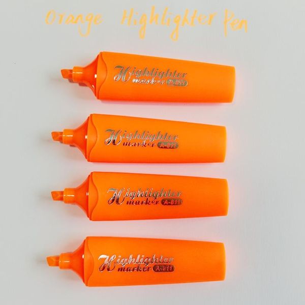 highlighters 4 pcs orange color good line fluorescent markers pen candy highlighter art for kids painting stationery, Black;red
highlighters 4 pcs orange color good line fluorescent markers pen candy highlighter art for kids painting stationery, Black;red