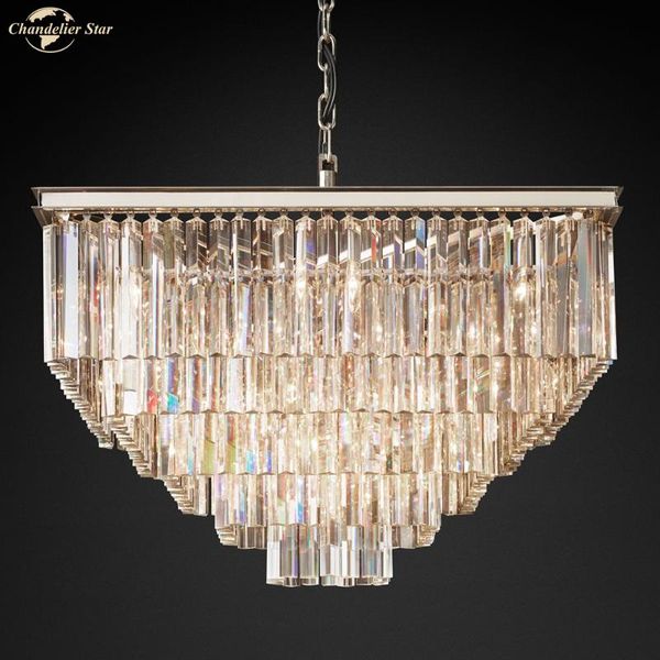 chandeliers vintage luxury lighting modern square crystal metal pendant hanging lamp for living room bedroom dining villa
chandeliers vintage luxury lighting modern square crystal metal pendant hanging lamp for living room bedroom dining villa