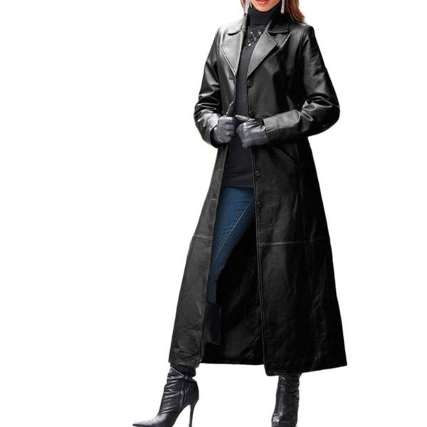 women's leather & faux jacket women 2021 long clothing spring solid color steampunk gothic lapel biker woman fur coat, Black
women's leather & faux jacket women 2021 long clothing spring solid color steampunk gothic lapel biker woman fur coat, Black