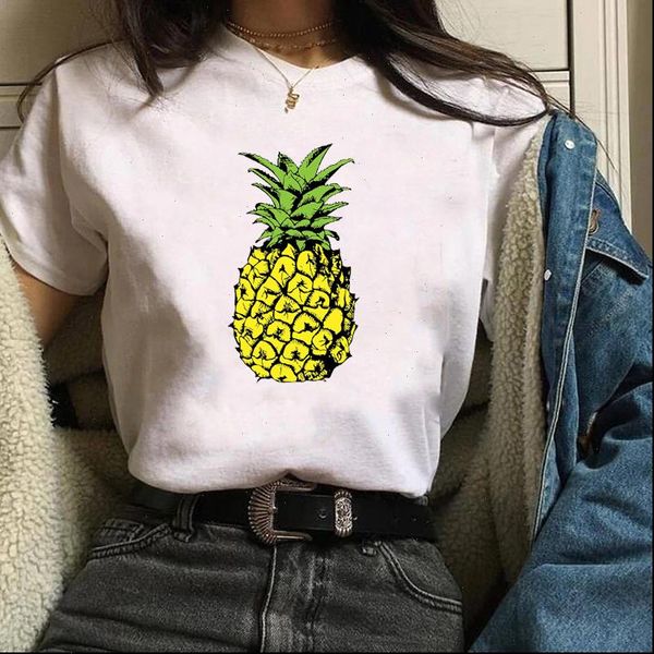women lady t shirt fruits pinapple printed tshirt ladies short sleeve loose tee shirt women female clothes graphic, White
women lady t shirt fruits pinapple printed tshirt ladies short sleeve loose tee shirt women female clothes graphic, White