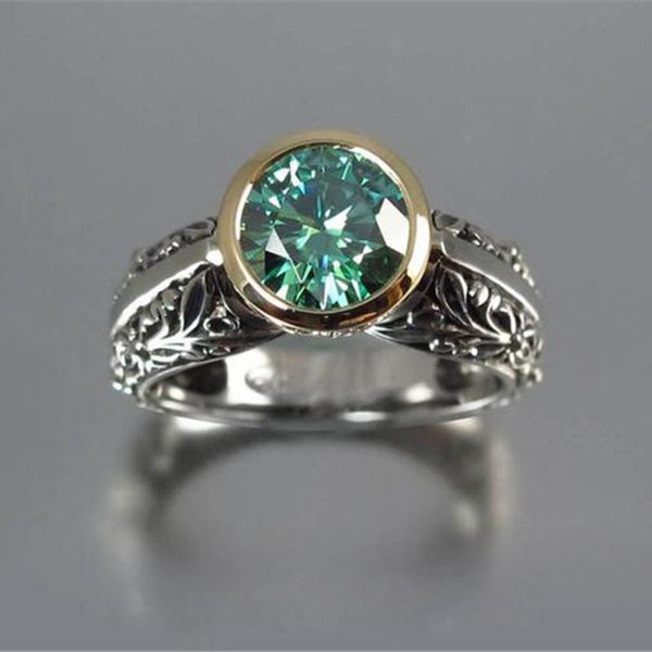 wedding rings flower shape jewelry gold-plated color separation retro gemstone ring men's and women's, Slivery;golden
wedding rings flower shape jewelry gold-plated color separation retro gemstone ring men's and women's, Slivery;golden