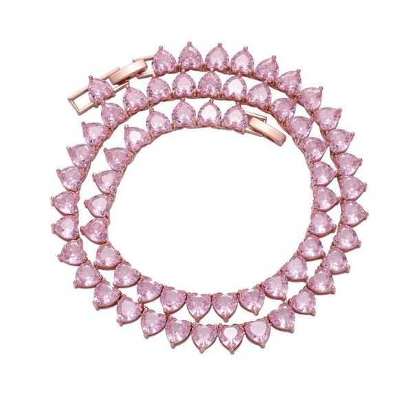 chains 6mm hip hop heart shape pink cz stone bling iced out tennis link chain chokers necklaces for men women lover rapper jewelry gift, Silver
chains 6mm hip hop heart shape pink cz stone bling iced out tennis link chain chokers necklaces for men women lover rapper jewelry gift, Silver