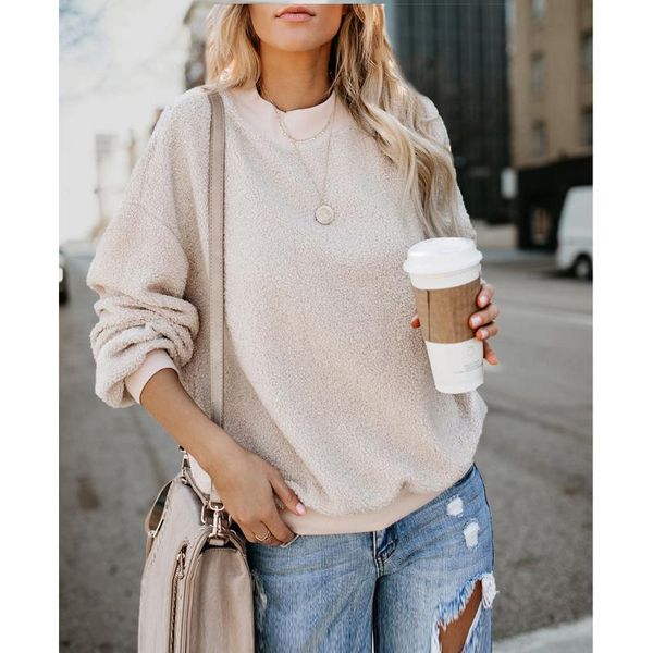 women's hoodies & sweatshirts casual soft solid autumn winter plush crew neck loose long sleeve vacation daily dating pullover home wom, Black
women's hoodies & sweatshirts casual soft solid autumn winter plush crew neck loose long sleeve vacation daily dating pullover home wom, Black