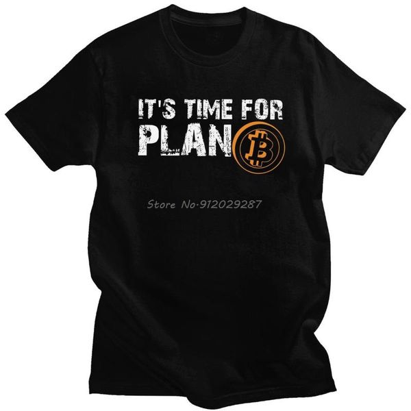 men's t-shirts it's time for plan b t shirt btc crypto currency t-shirt man cotton cryptocurrency blockchain short sleeved geek, White;black
men's t-shirts it's time for plan b t shirt btc crypto currency t-shirt man cotton cryptocurrency blockchain short sleeved geek, White;black