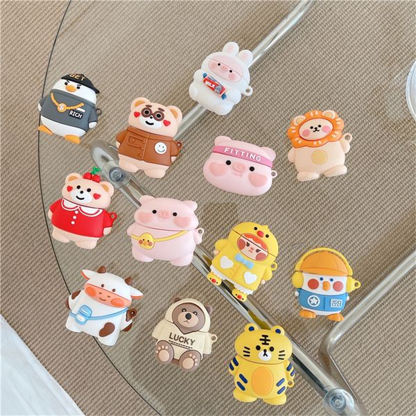 3d cartoon zoo animal tiger bear duck pig lion cow rabbit soft silicone protector cases earphone set for apple airpods 1 2 wireless charging
3d cartoon zoo animal tiger bear duck pig lion cow rabbit soft silicone protector cases earphone set for apple airpods 1 2 wireless charging