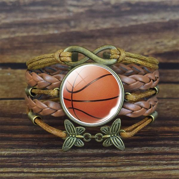 link, chain basketball woven rope bracelet football volleyball wrapped sport lover gift, Black
link, chain basketball woven rope bracelet football volleyball wrapped sport lover gift, Black