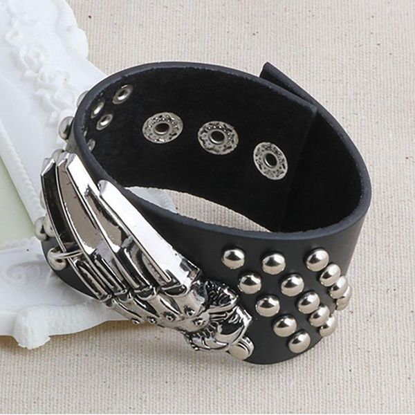 charm bracelets punk style rock hyperbole skeleton bracelet jewelry vintage neo-gothic wide cuff pu leather & bangles for women, Golden;silver
charm bracelets punk style rock hyperbole skeleton bracelet jewelry vintage neo-gothic wide cuff pu leather & bangles for women, Golden;silver