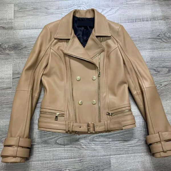 women coat five colors spring genuine leather jacket solid moto & biker s-xxl size slim sheepskin coats, Black
women coat five colors spring genuine leather jacket solid moto & biker s-xxl size slim sheepskin coats, Black
