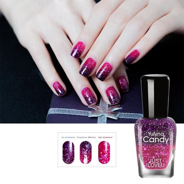 nail polish 7ml temperature color changing thermal uv gel shimmer glitter art 
nail polish 7ml temperature color changing thermal uv gel shimmer glitter art