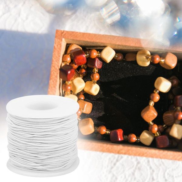50m elastic band crafting stretch string stretchable bracelet bead thread elasticated cord for diy jewellery making, Black;white
50m elastic band crafting stretch string stretchable bracelet bead thread elasticated cord for diy jewellery making, Black;white