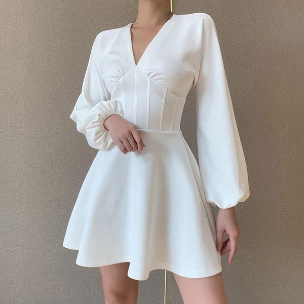 casual dresses zottsoz puff sleeve dress women clothes 2021 solid color v-neck pleated waist women's skirt harajuku elegant, Black;gray
casual dresses zottsoz puff sleeve dress women clothes 2021 solid color v-neck pleated waist women's skirt harajuku elegant, Black;gray