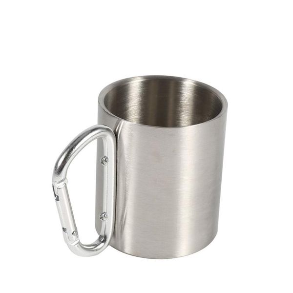 mugs stainless steel portable mug travel camping hiking outdoor sports water cups with handle
mugs stainless steel portable mug travel camping hiking outdoor sports water cups with handle