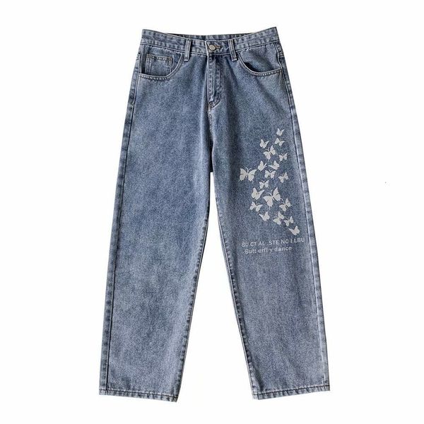 men's jeans fashioned male jeans, slacks, straight trousers, butterfly print, broad legs, korean style, spring and summer jeans 724m, Blue
men's jeans fashioned male jeans, slacks, straight trousers, butterfly print, broad legs, korean style, spring and summer jeans 724m, Blue